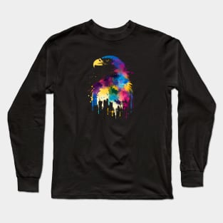 Colorful Eagle's Head #1 Long Sleeve T-Shirt